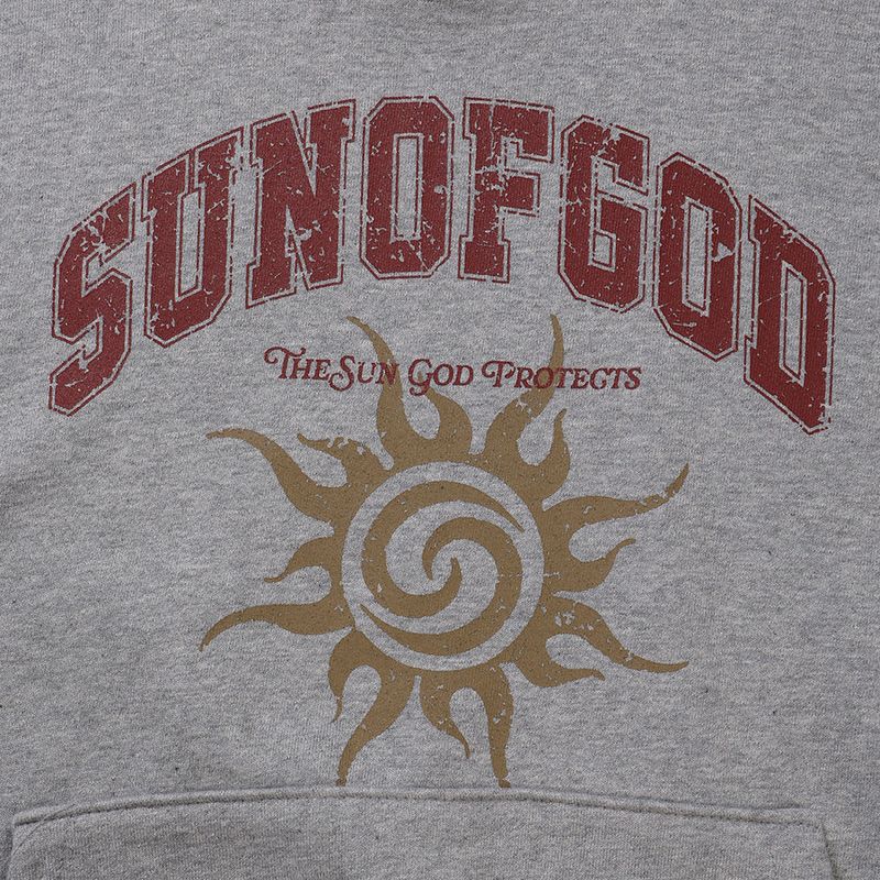 Heli Printed Crop Hoodie