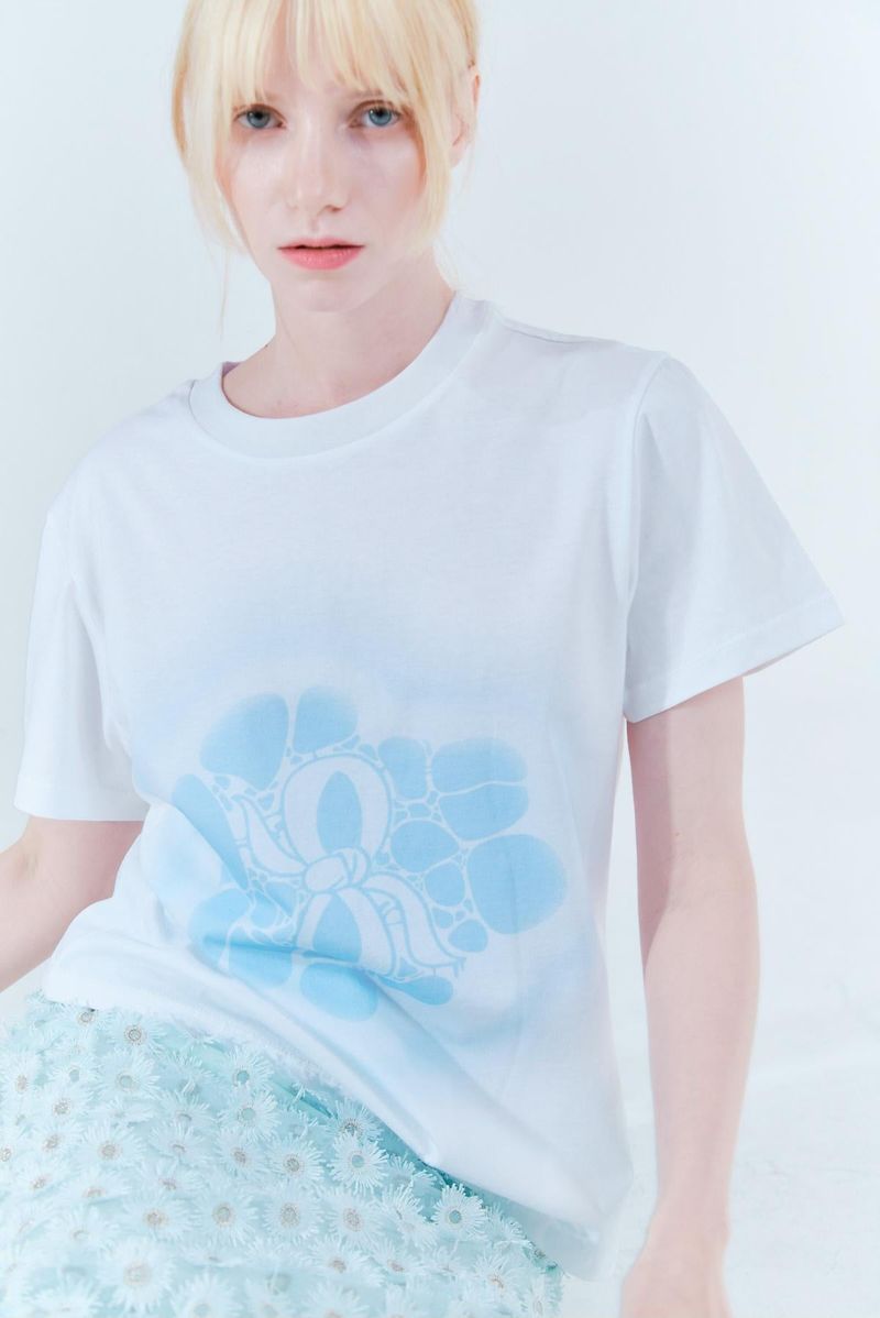 Bubble printing t-shirt