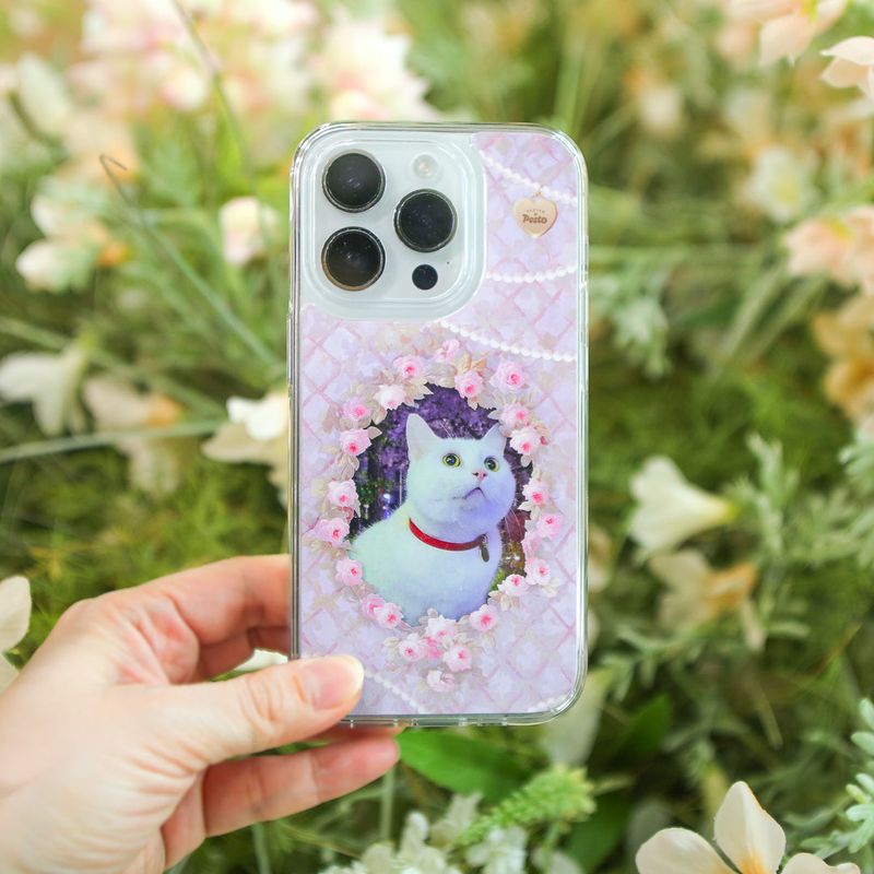 【MADE】Rose frame Jelly hard Phone case