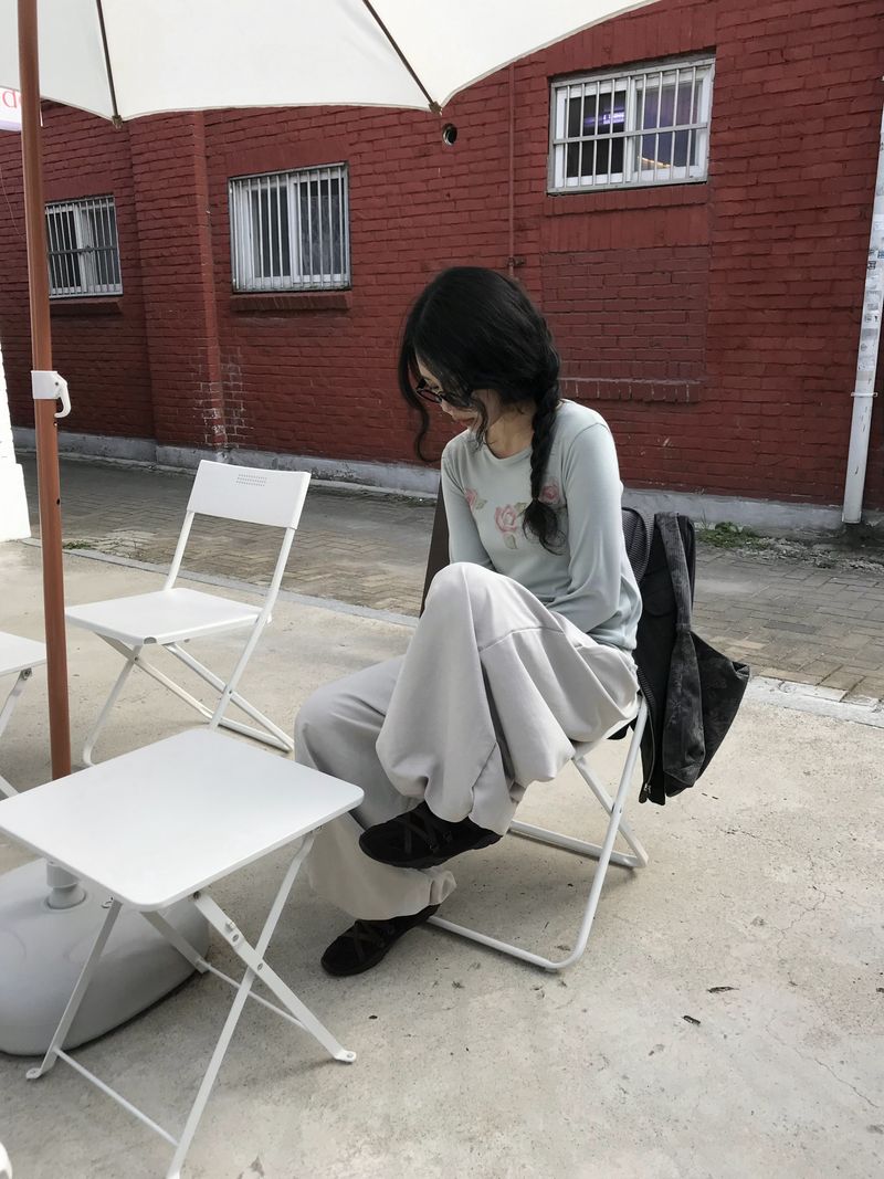 フラワー ロングスリーブレストップ