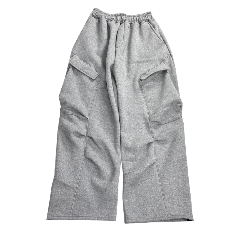 rib fleece sweat pants