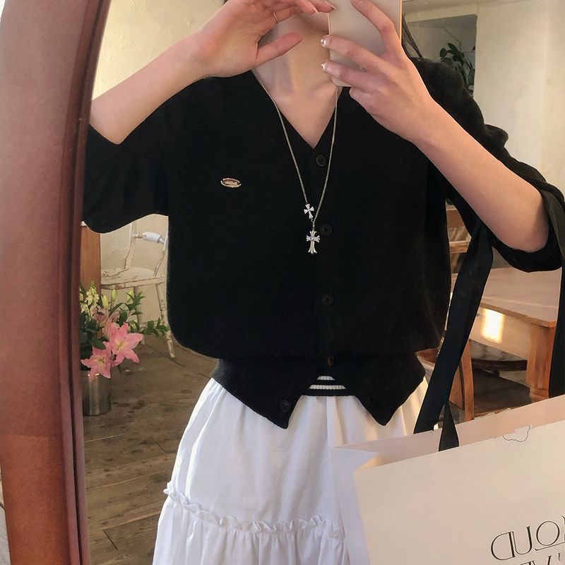 [bellide made] Merlin, Pendant V-neck Cardigan