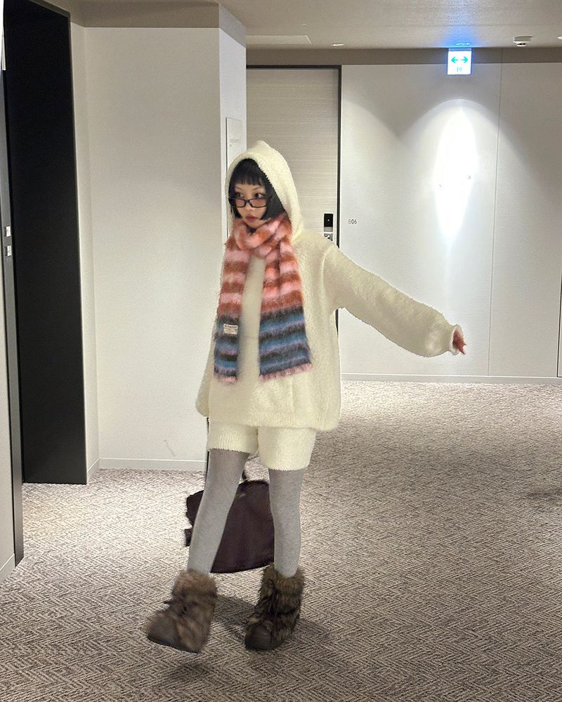 Candy Stripe Colorful muffler