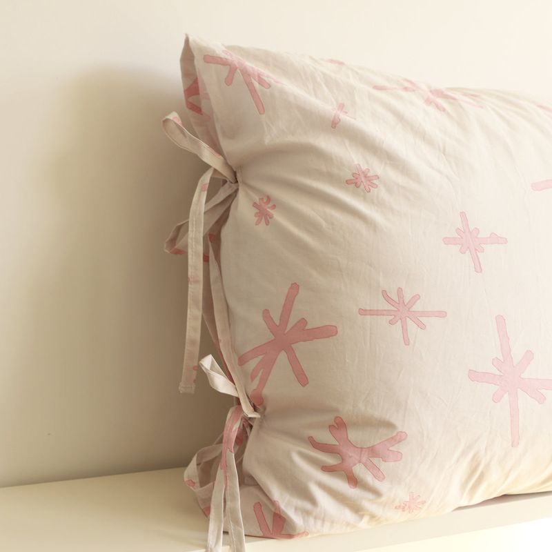 Star Stripe Ribbon Pillowcase