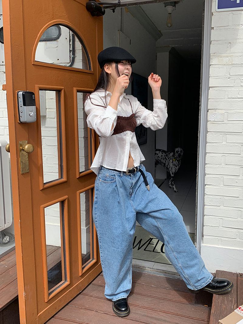 FORMAL PINTUCK JEANS