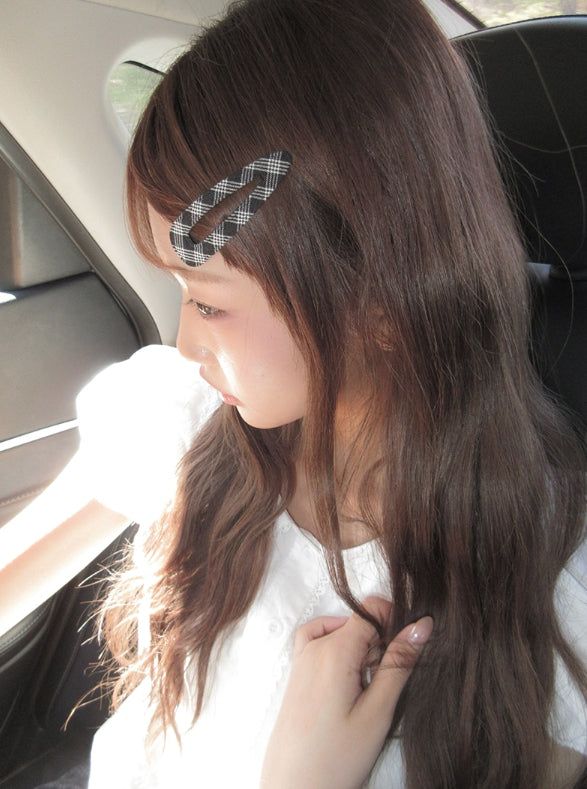 anyonemore（エニーワンモアー）の「Pla Check Triangle Square Snap Hairpin（Hair Accessories）」