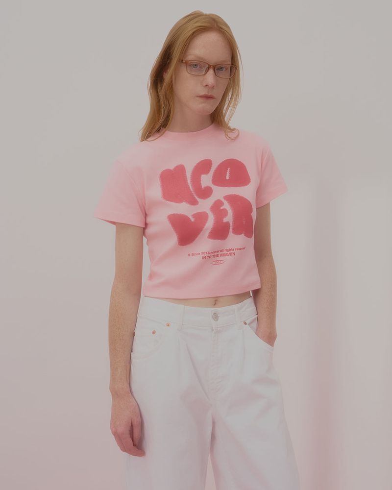 POINTAGE LOGO CROP TSHIRT-PINK