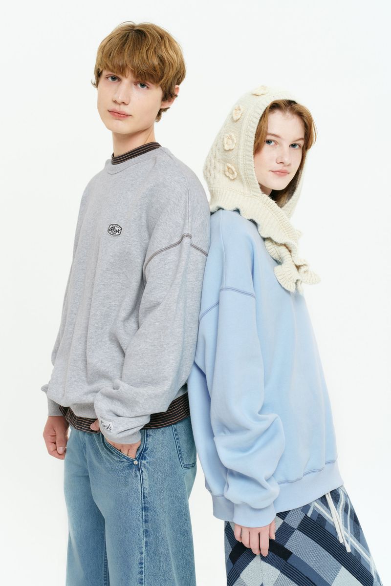 UNI HEAVYWEIGHT SWEATSHIRT [MELANGE GRAY]