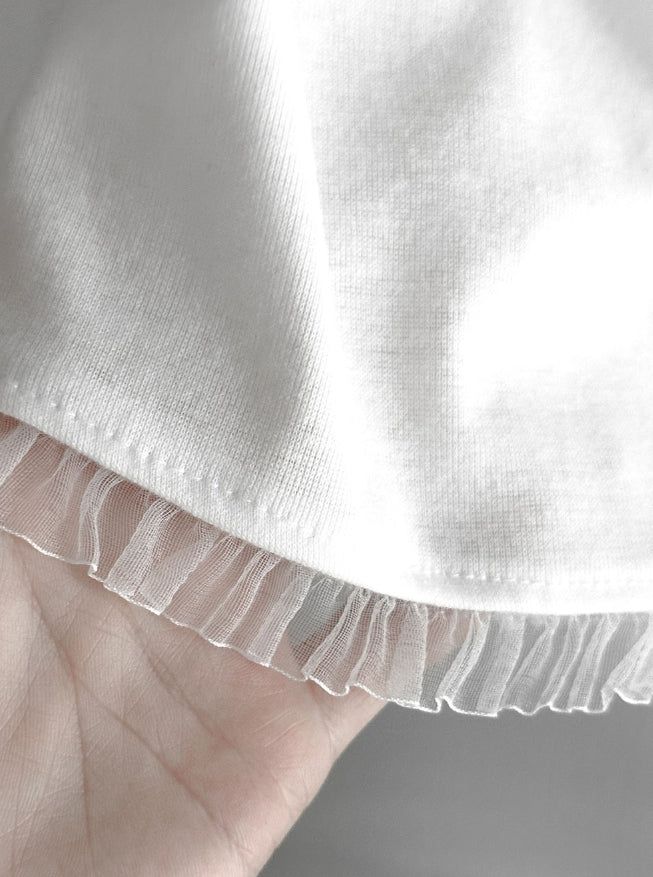 Pre-lace Trimmed Sleeveless