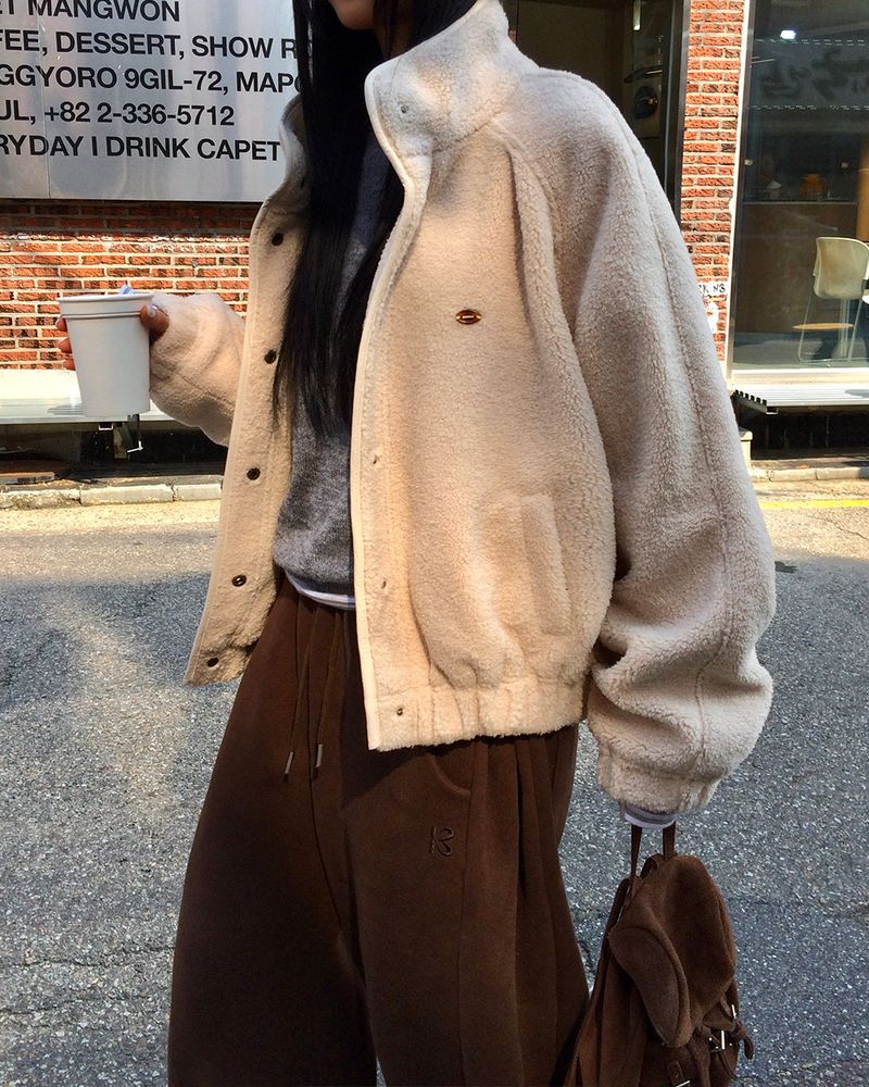 [ORIGINAL] Cable Wool Fleece Jumper