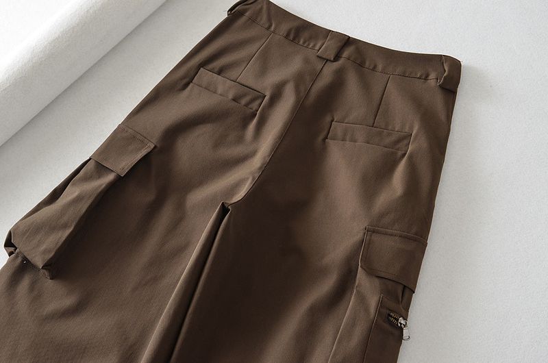 Reality Zipper Wide Cargo Pants