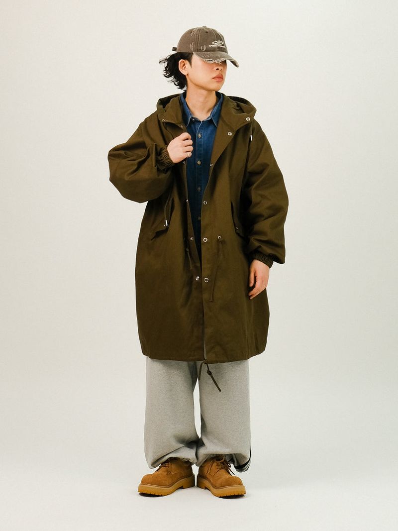 LAB Overfit Hood Fishtail Field Jacket