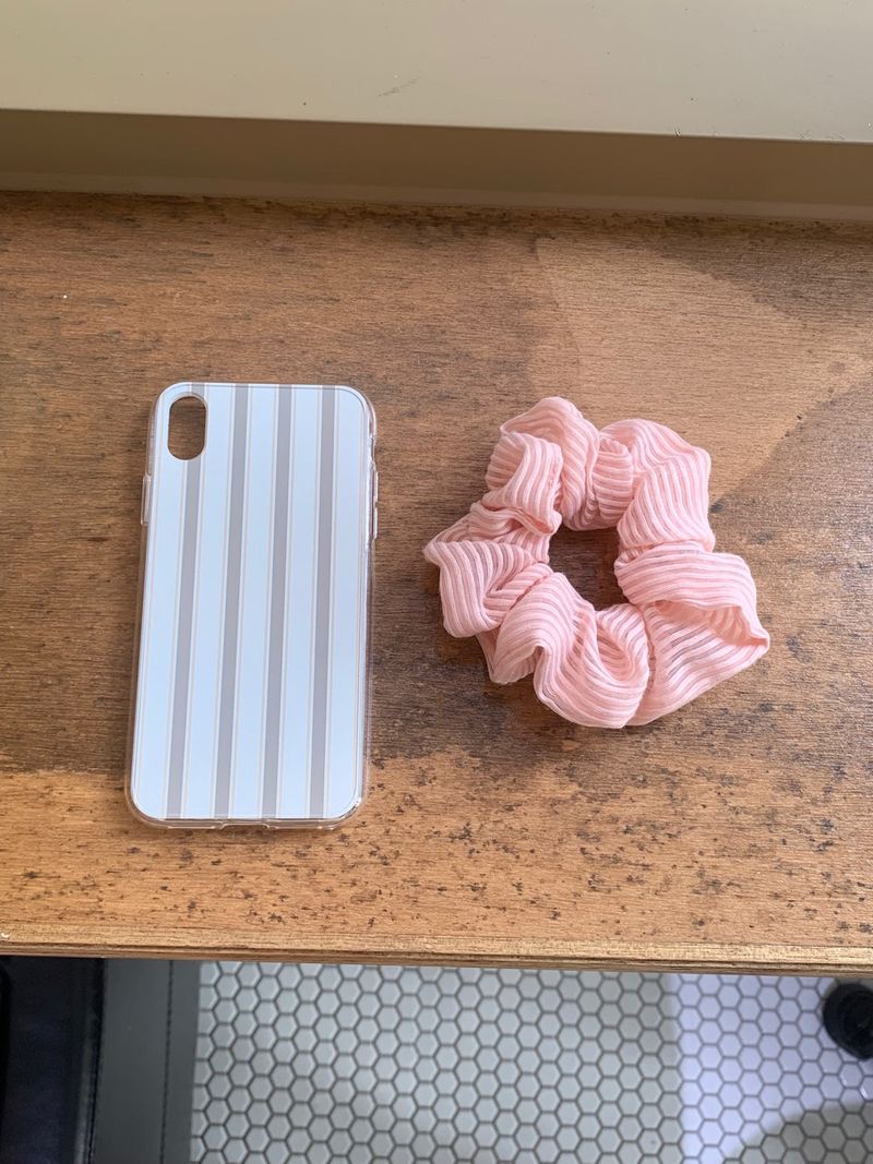 [MADE] stripe case jellhard case (mocha sand)