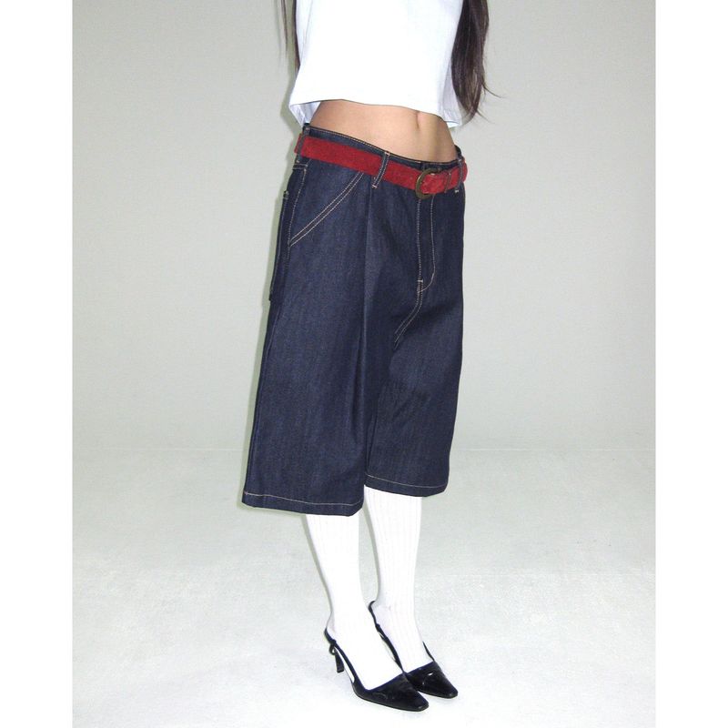 Radio Pacific(ラジオパシフィック)の「Raw denim bermuda shorts(Pants)」
