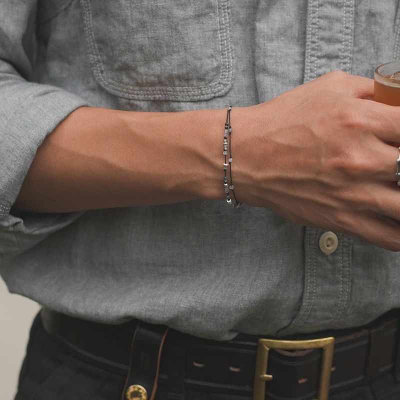 Soft Courage, double line bracelet_October Birthstone
