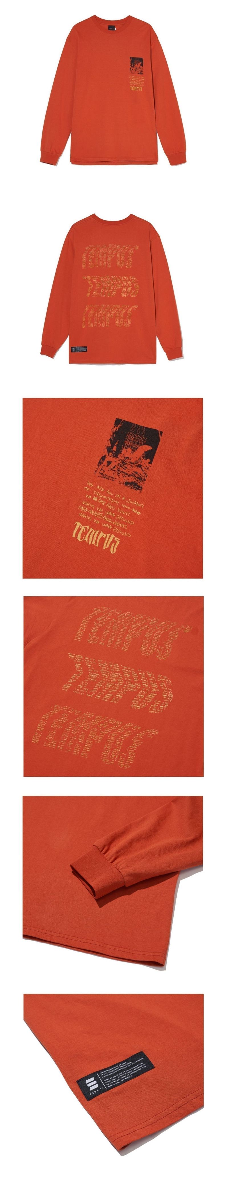 HANDWRITTEN LONG SLEEVE [ORANGE]