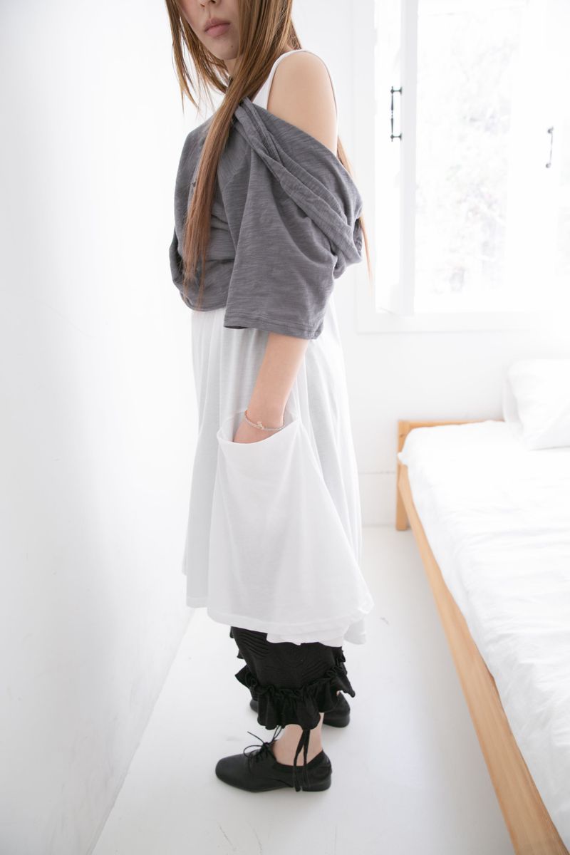 dot jacquard frill pants(2colors)