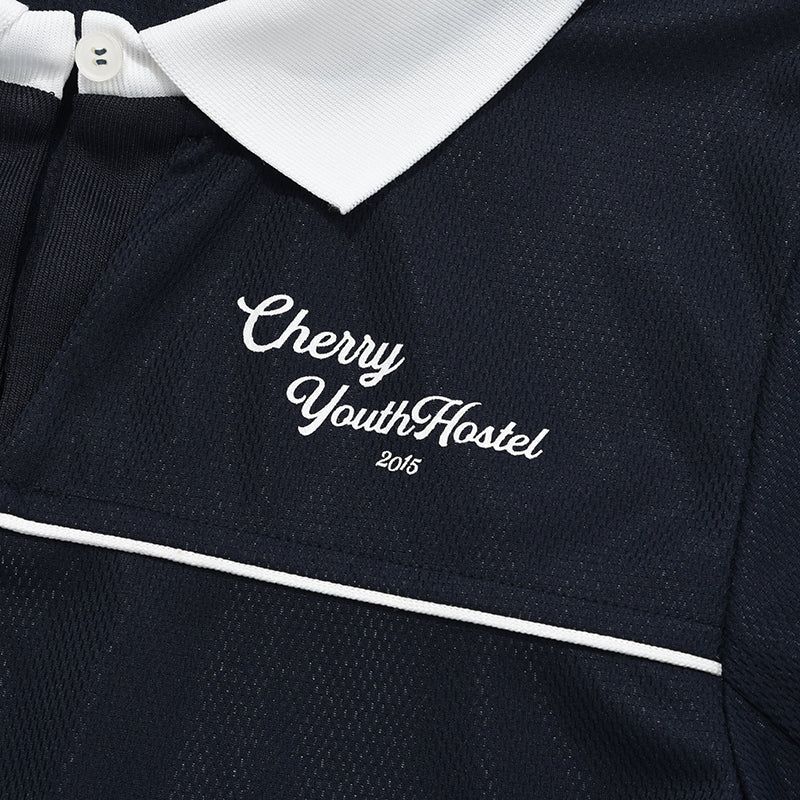 DIVIDE PIQUE T-SHIRT [NAVY]