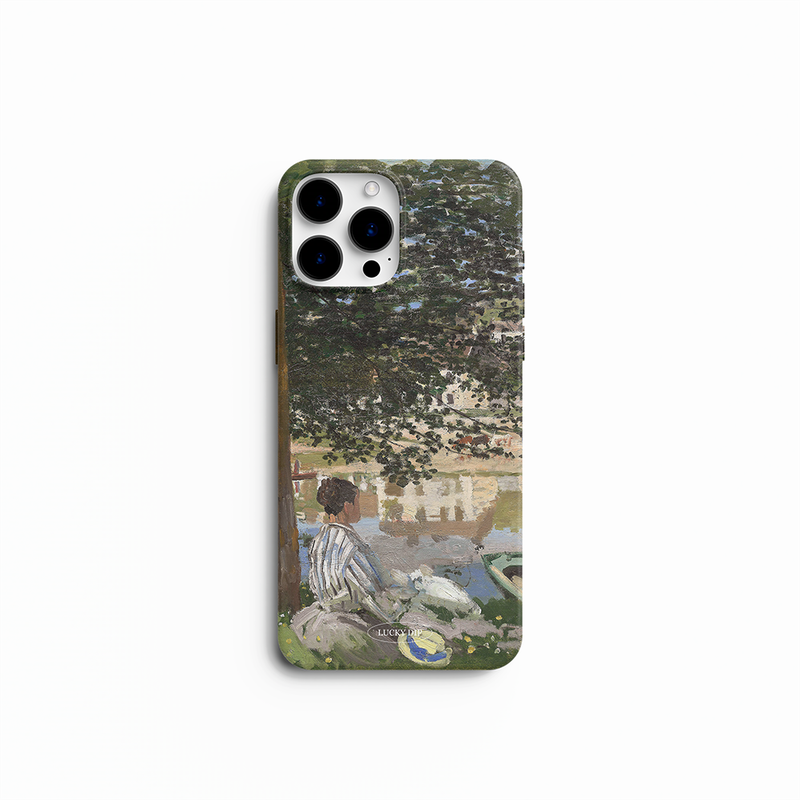 LUCKYDIP（ラッキーディップ）の「[MADE] van gogh hard case - On the Bank of the Seine, Bennecourt（Smartphone Accessories）」