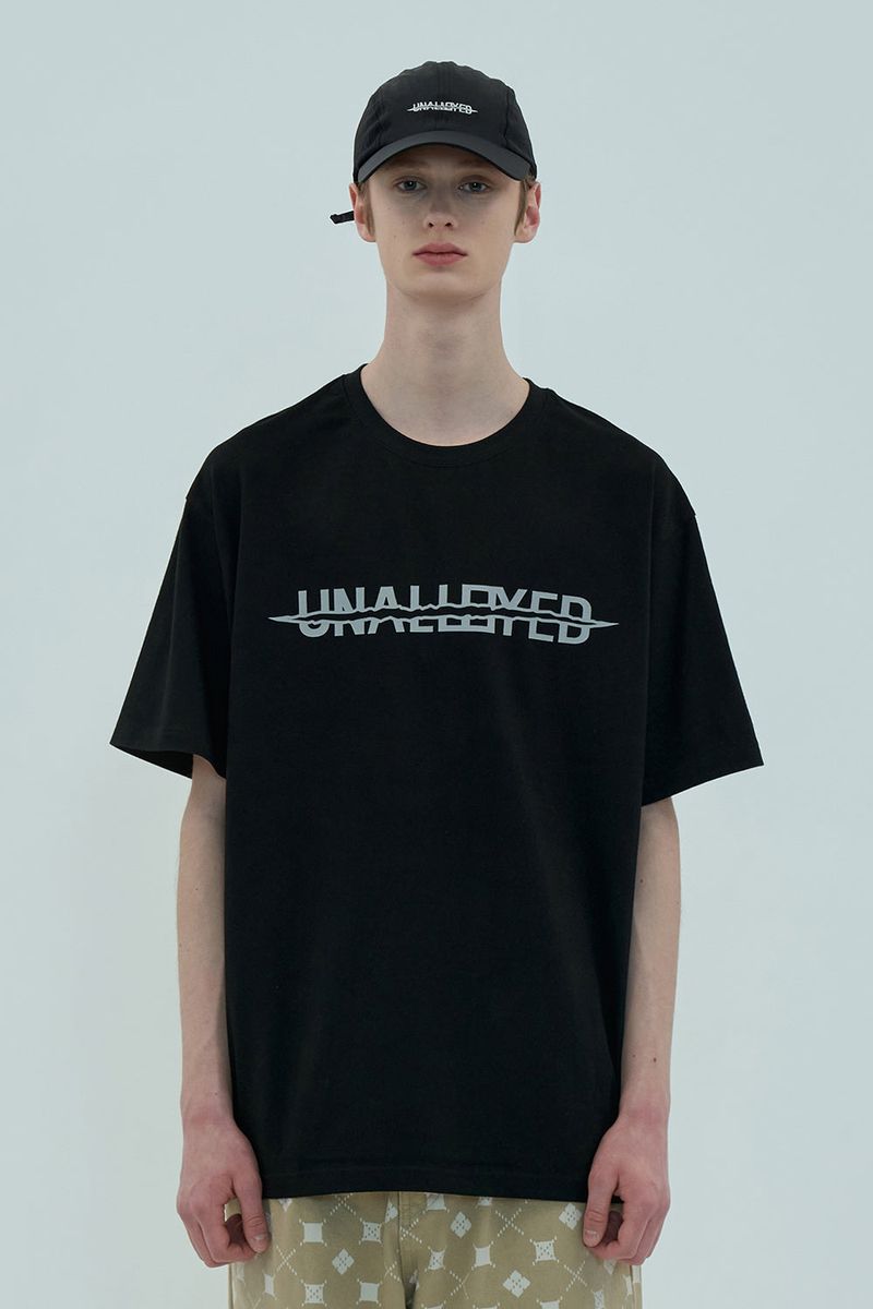 UNALLOYED(アナロイド)の「SCRATCH LOGO T SHIRT(Tops)」