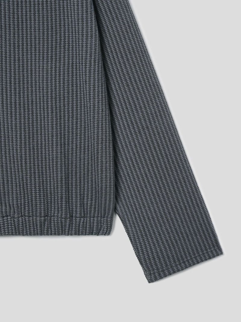 Junky Knitted Zip Up (3color)