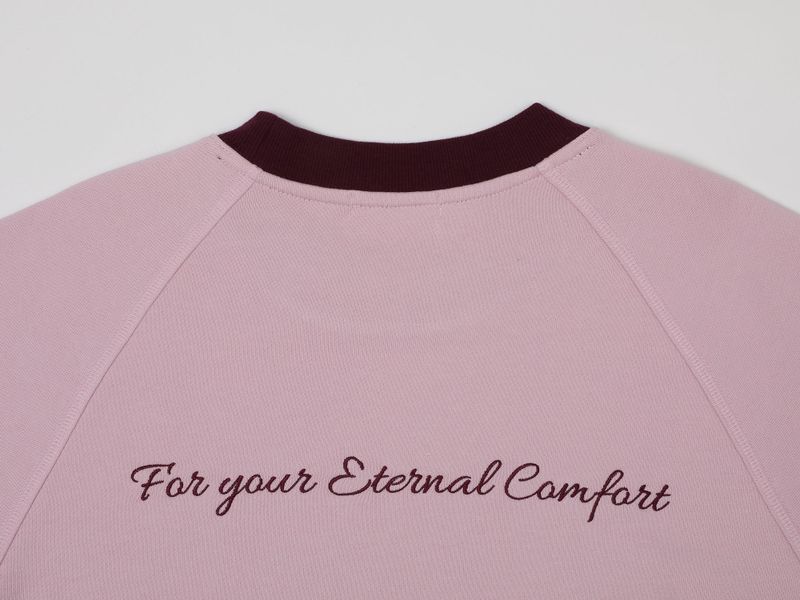 COMFORT REGLAN SHORT SWEATSHIRTS (PINK)