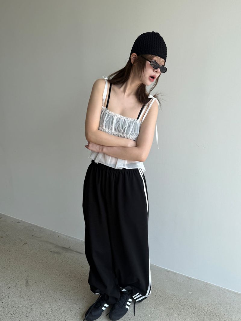 ribbon short beanie