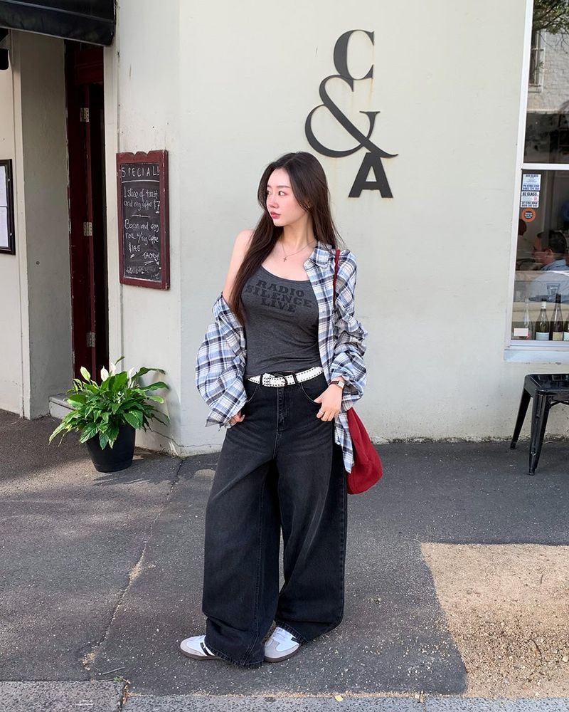 [ORIGINAL] Tough Cubic Denim Wide Pants