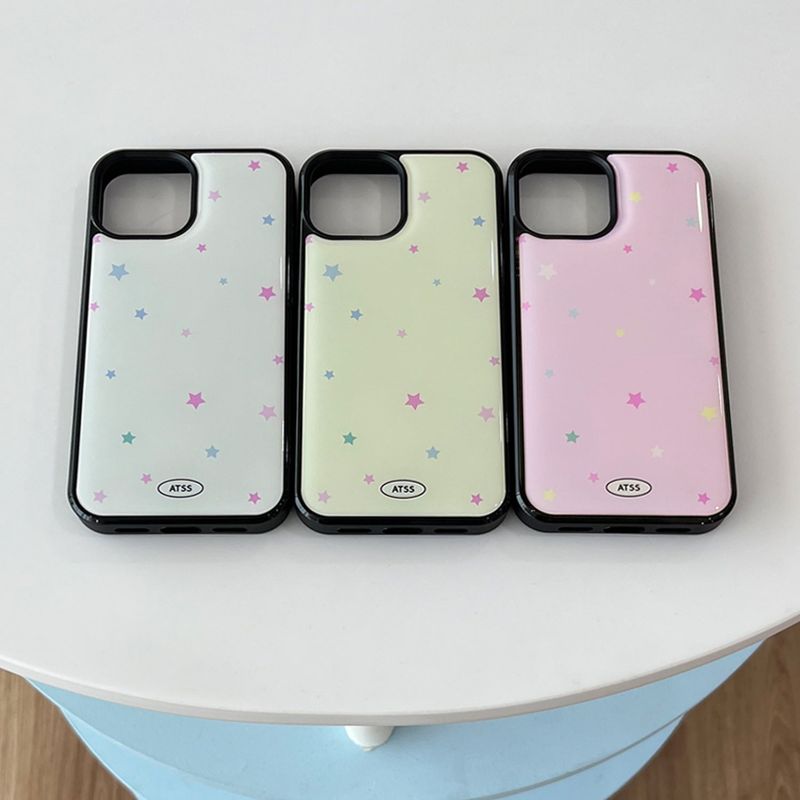Pastel star epoxy bumper case(remon chiffon)