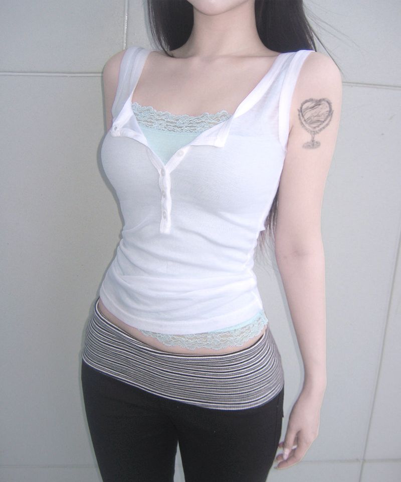 meego(ミーゴ)の「misty layered henley top (5colors)(Tops)」