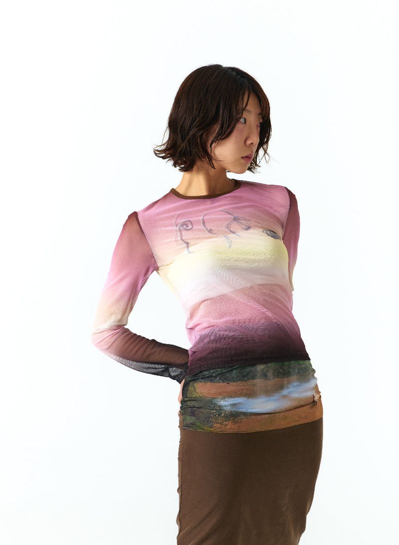 KILLING MOSQUITO MESH TOP (PINK)