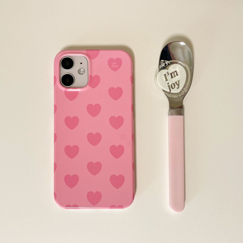 heart, heart glossy hard phone case