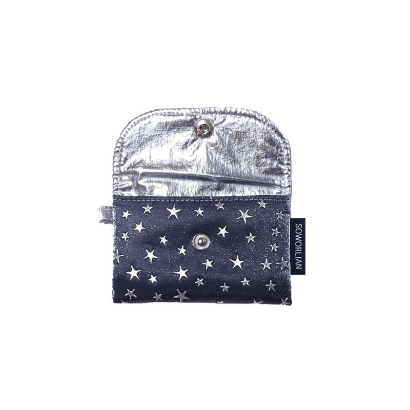 Simple Card wallet _Shine Star Gray
