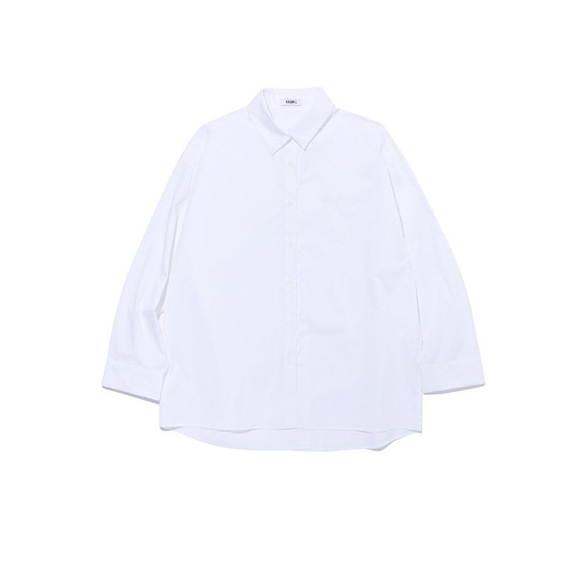 OVERSIZE BACK INCISION SHIRT WHITE
