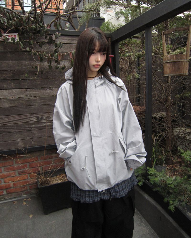 Rogen Hooded Drawstring Field Jacket