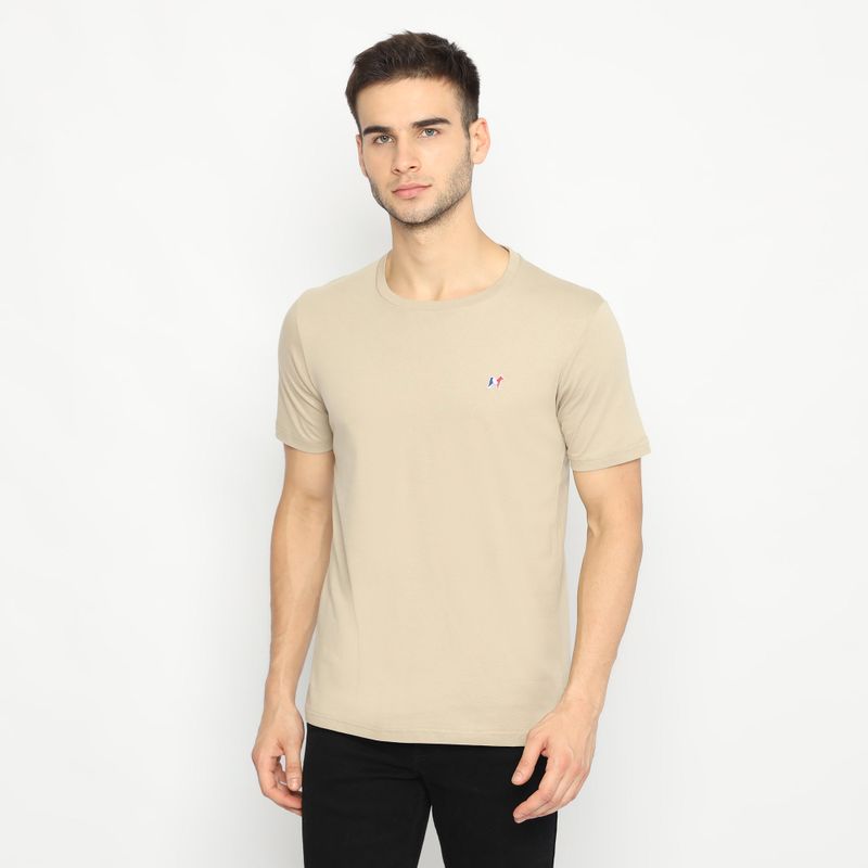 MON AKITA - Florent T-shirt Dark Beige