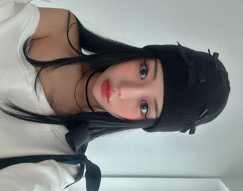 Ribbon beanie