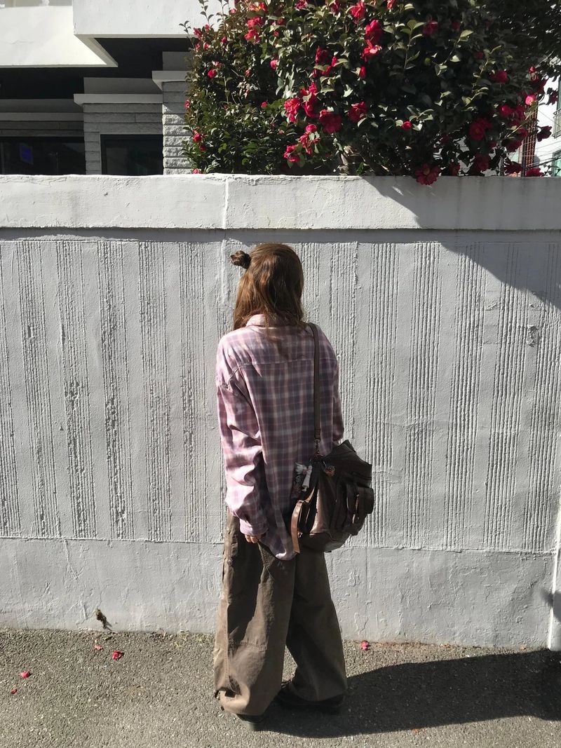 hina daily check shirts