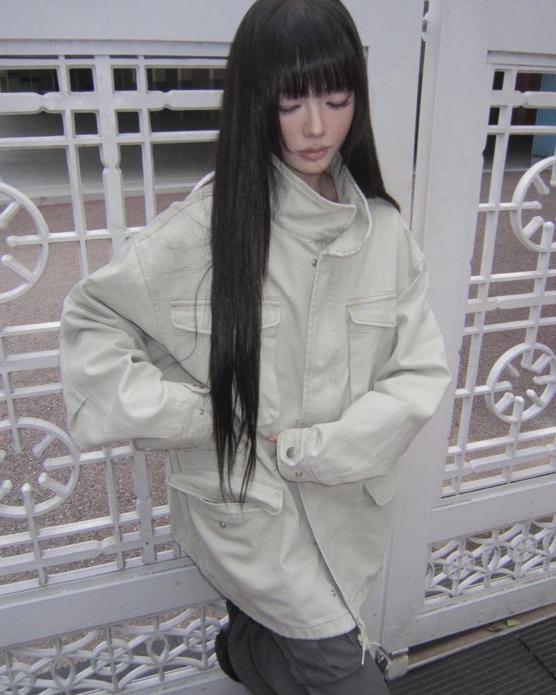 Dena Pigment High Neck Field Jacket