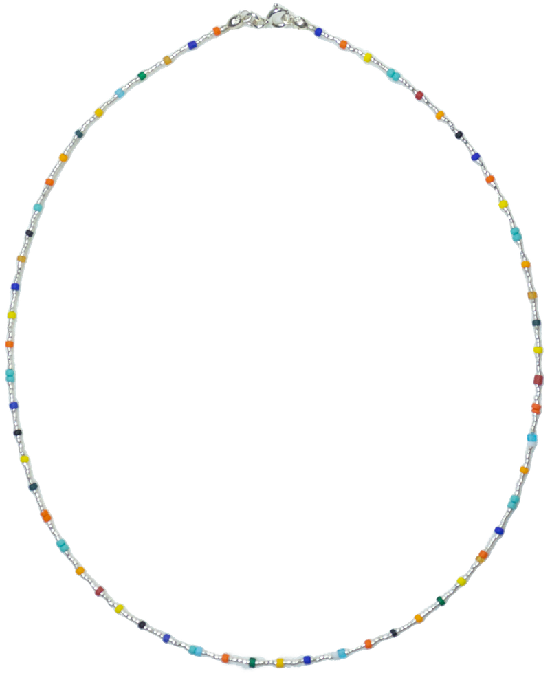 Silver 925 color necklace