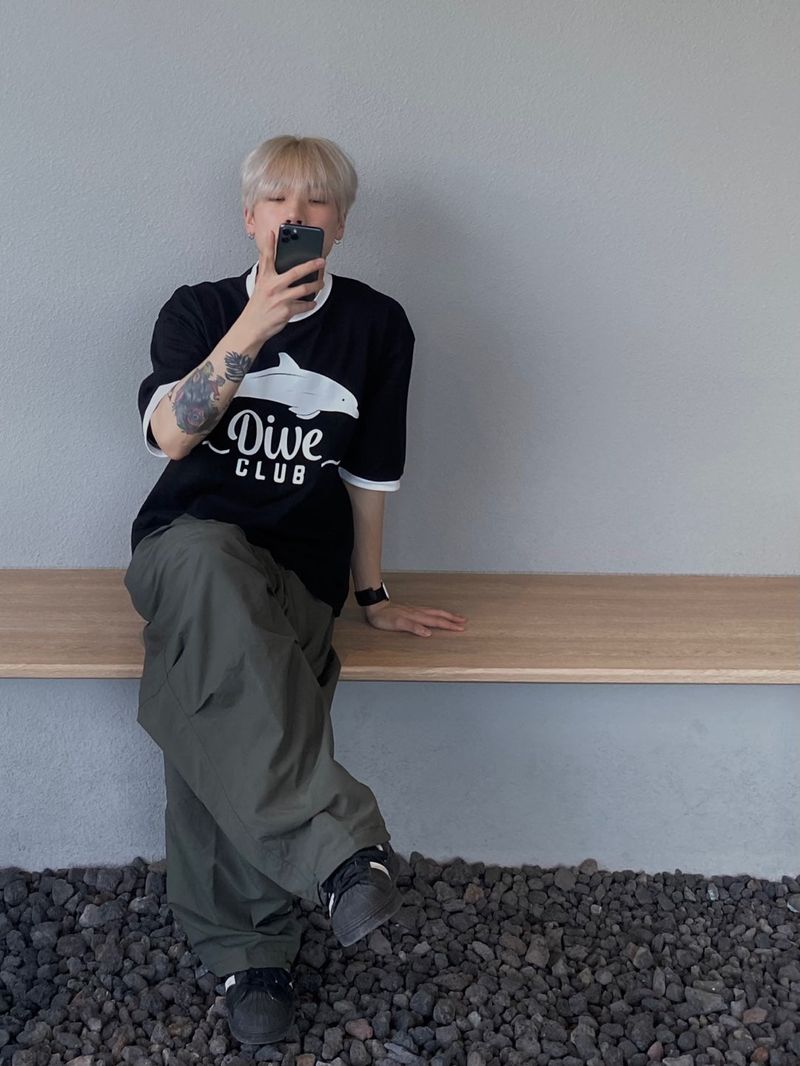 Nylon Basic Balloon Pants 3C