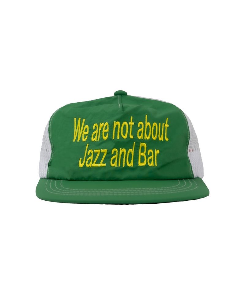 jazzandbar（ジャズアンドバー）の「WNJB トラッカーキャップ (Midori) - "We are not about jazz and bar"（帽子）」