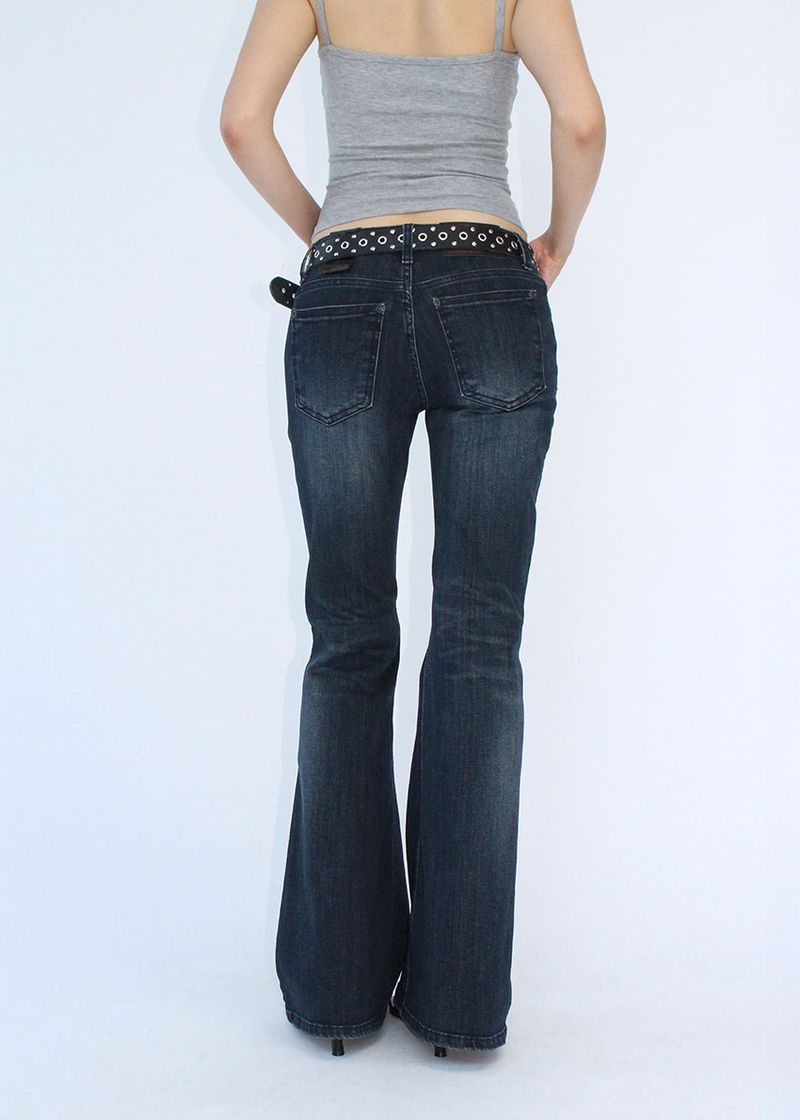 FIT LOW BOOTS CUT DENIM