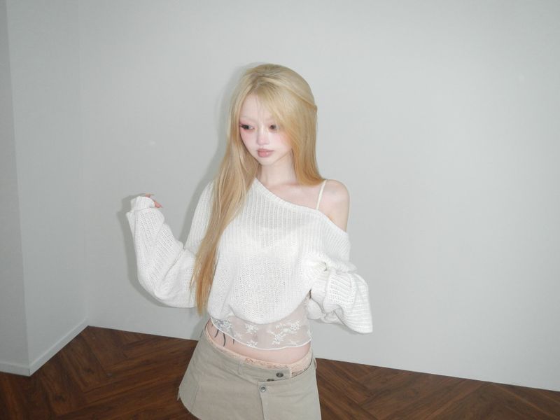 marshmallow unbal knit(3 color)