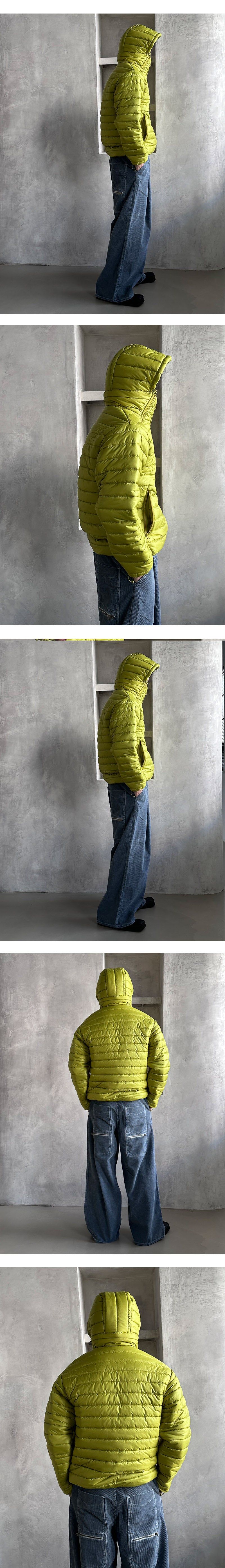 [UNISEX] Soft zipper light padding(3color)