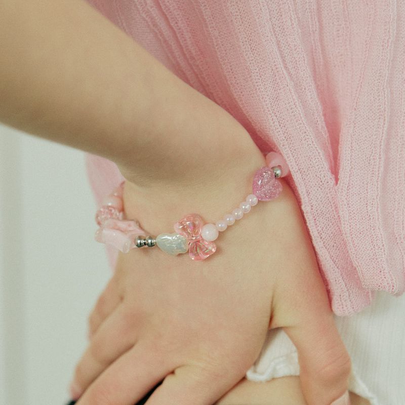 Point Star Ribbon Beads Bracelet