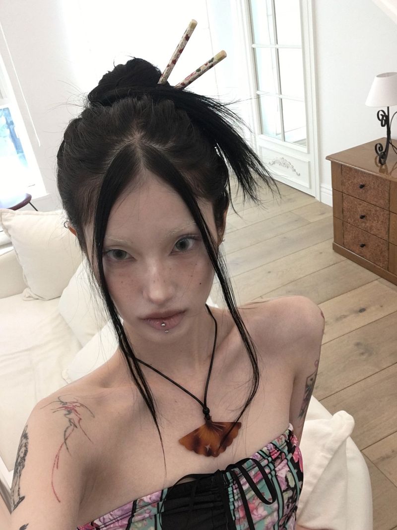 [香] Oriental Fan Necklace (Choker/Long)