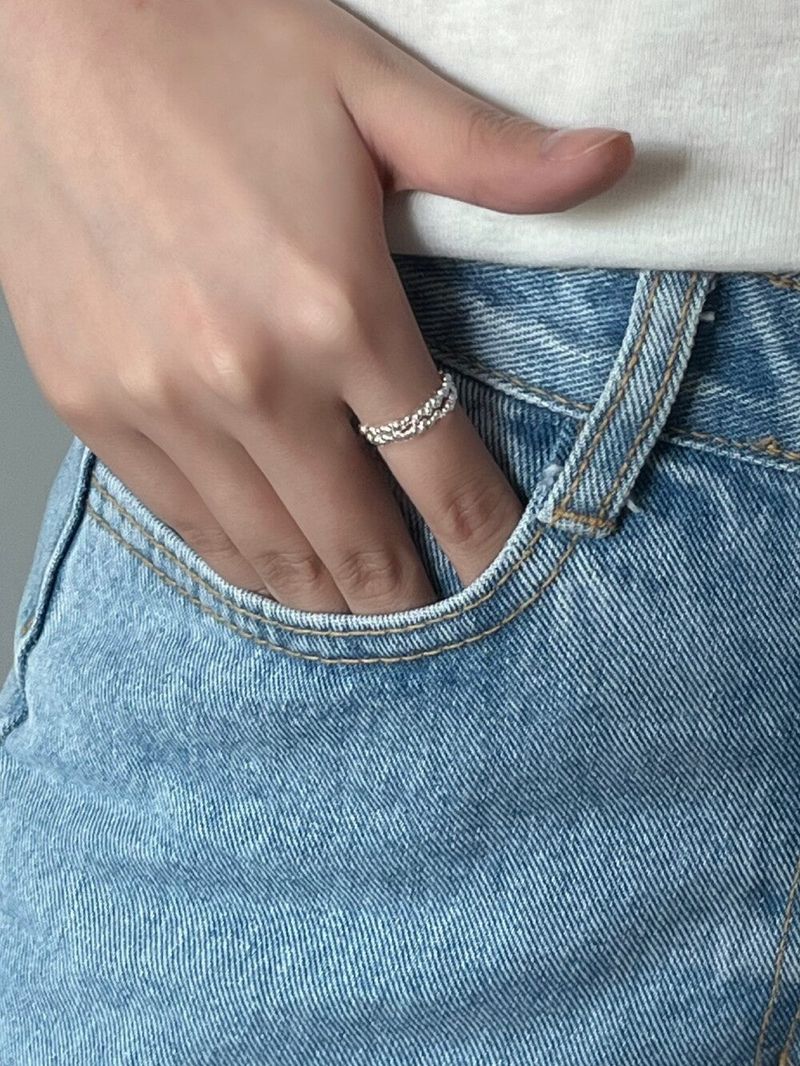 (silver925/18kgold) Salty free ring