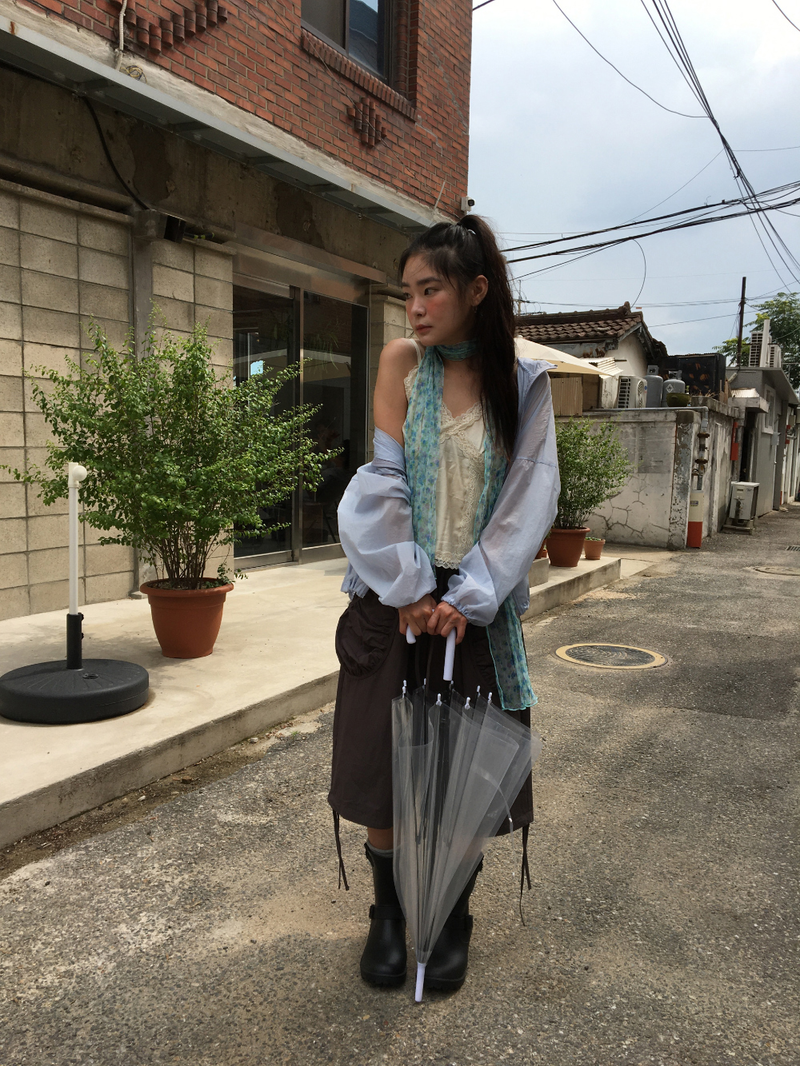 Airy Blossom Scarf (2color)