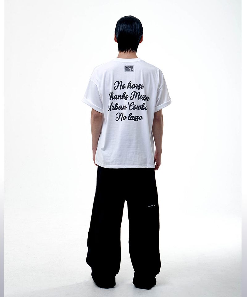 HANDWRITTEN COWBOY TSHIRT-WHITE